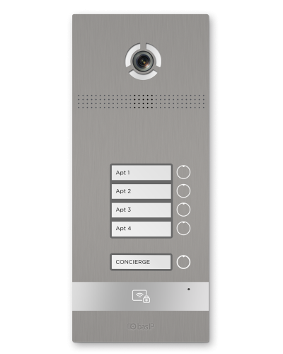 BI-04FB SILVER. Вызывная панель IP-домофона. BAS-IP в Кемерово