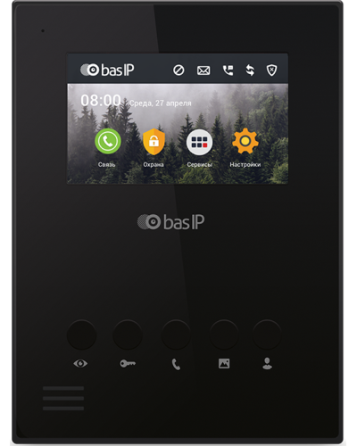 AU-04LA (AU-04L) BLACK. Монитор IP-домофона. BAS-IP в Кемерово