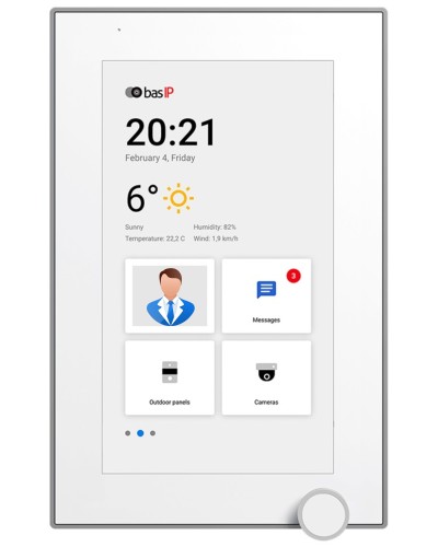 AZ-07L WHITE. Монитор IP-видеодомофона цветной. BAS-IP в Кемерово