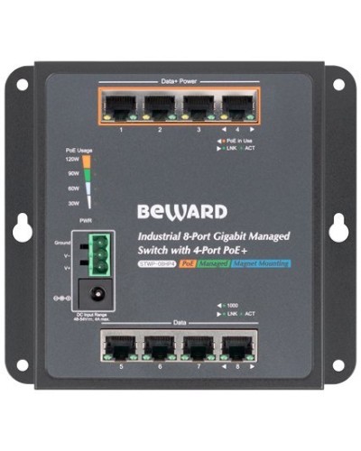 STWP-08HP4. Коммутатор 8-портовый. Beward в Кемерово