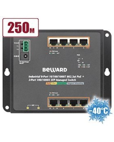 STWP-0802HP. Коммутатор 8-портовый. Beward в Кемерово