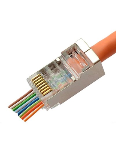8P8C-SH-FC (100 шт) (10796c). Разъем RJ-45. CABEUS в Кемерово
