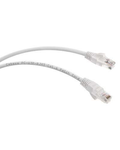 PC-UTP-RJ45-Cat.6-5m-WH (8674c), белый. Патч-корд медный. CABEUS в Кемерово
