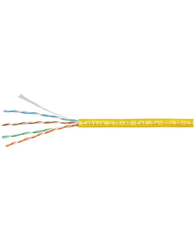 UTP-4P-Cat.5e-SOLID-LSZH-YL (9780c). Кабель «витая пара» (LAN) для структурированных систем связи. CABEUS в Кемерово