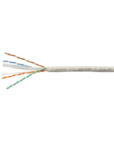 UTP-4P-Cat.6-SOLID-LSZH-WH (11871c-5). Кабель «витая пара» (LAN) для структурированных систем связи. CABEUS в Кемерово