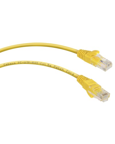 PC-UTP-RJ45-Cat.5e-5m-YL (7688c), желтый. Патч-корд медный. CABEUS в Кемерово