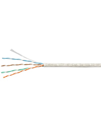 UTP-4P-Cat.5e-SOLID-WH-100 (7471c-5). Кабель «витая пара» (LAN) для структурированных систем связи. CABEUS в Кемерово