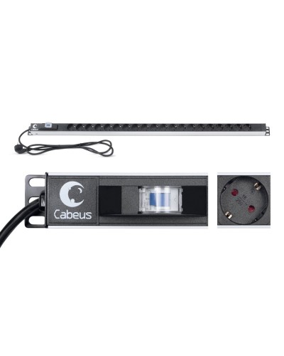 PDU-16-20S-B (9551c). Блок розеток. CABEUS в Кемерово