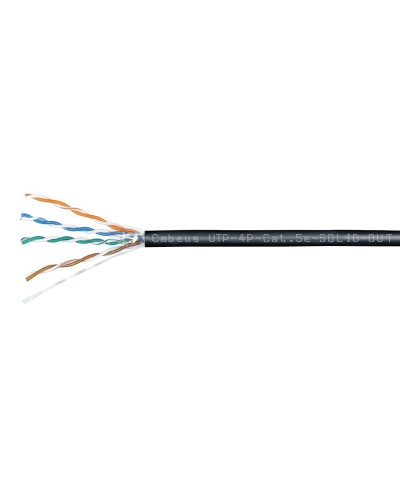 UTP-4P-Cat.5e-SOLID-OUT-LSZH-UV (7172c). Кабель «витая пара» (LAN) для структурированных систем связи. CABEUS в Кемерово