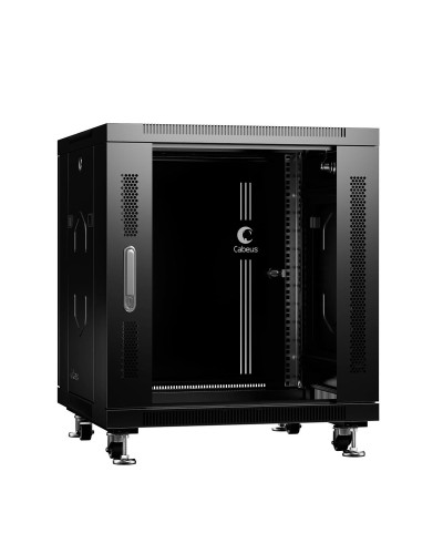 SH-05C-12U60/80-BK (8570c). Шкаф телекоммуникационный 19 напольный 12U. CABEUS в Кемерово