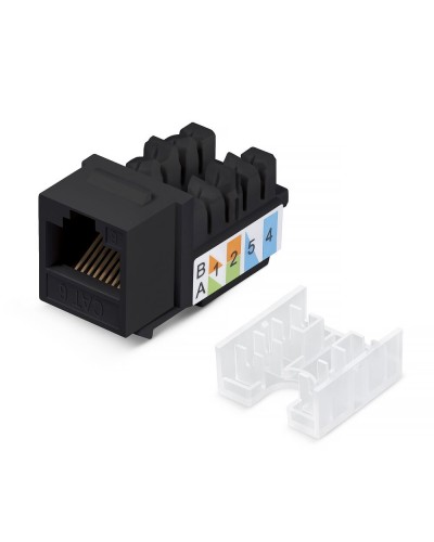 KJ-RJ45-Cat.6-90-SW-BK (10102c). Вставка Keystone Jack RJ-48. CABEUS в Кемерово