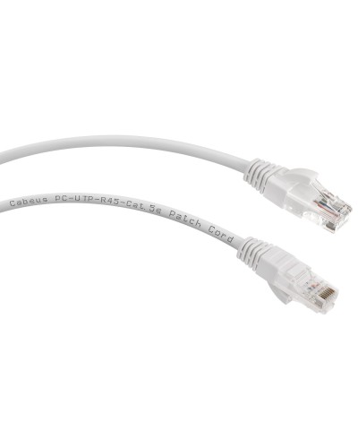 PC-UTP-RJ45-Cat.5e-0.3m-WH (7664c), белый. Патч-корд медный. CABEUS в Кемерово