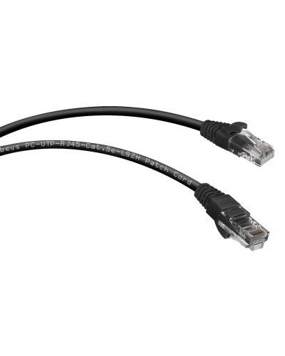 PC-UTP-RJ45-Cat.5e-5m-BK (7691c), чёрный. Патч-корд медный. CABEUS в Кемерово