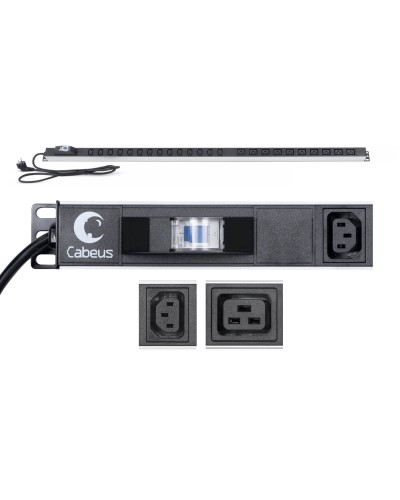 PDU-16-14C13-10C19-B-C14 (9553c). Блок розеток. CABEUS в Кемерово