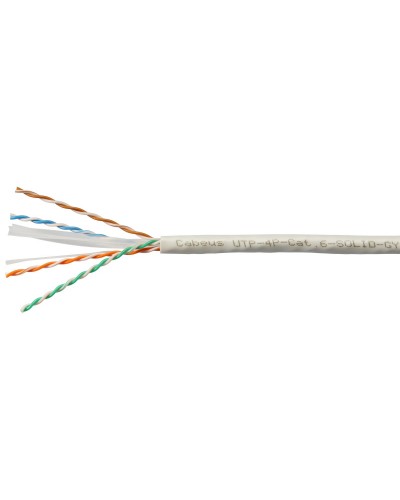 UTP-4P-Cat.6-SOLID-LSLTx-GY (11143c). Кабель «витая пара» (LAN) для структурированных систем связи. CABEUS в Кемерово