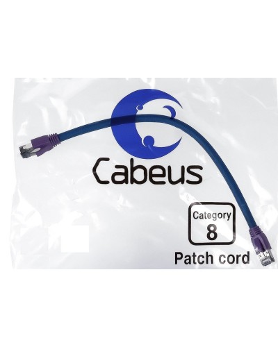 PC-SSTP-RJ45-Cat.8-10m-LSZH (9706c), серый. Патч-корд медный. CABEUS в Кемерово