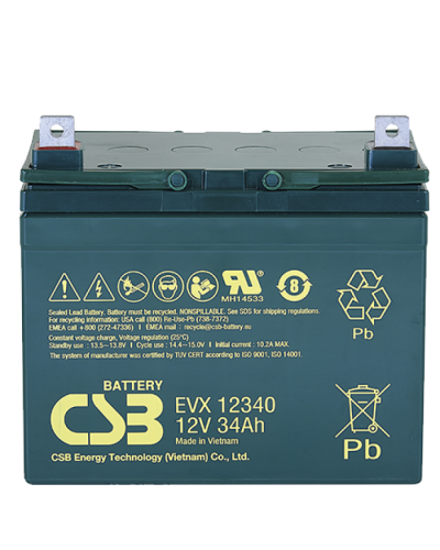 CSB EVX 12340. Аккумулятор герметичный свинцово-кислотный. CSB в Кемерово