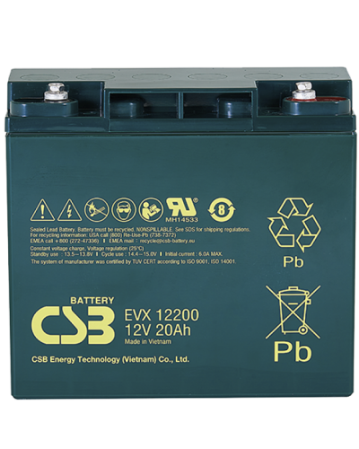 CSB EVX 12200. Аккумулятор герметичный свинцово-кислотный. CSB в Кемерово