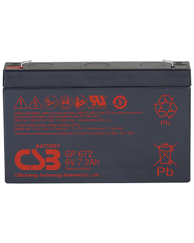 CSB GP 672. Аккумулятор герметичный свинцово-кислотный. CSB в Кемерово