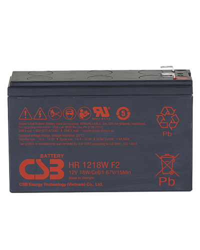 CSB HR 1218W. Аккумулятор герметичный свинцово-кислотный. CSB в Кемерово