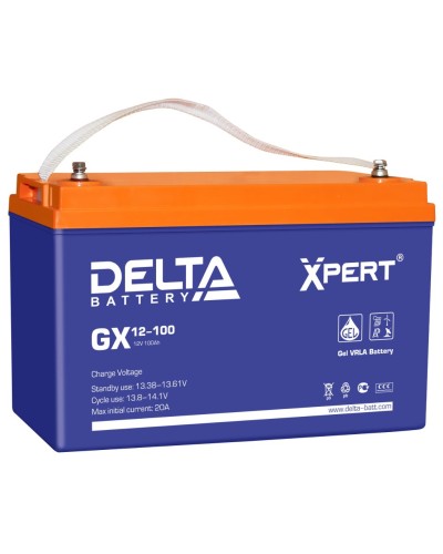 Delta GX 12-100. Аккумулятор герметичный свинцово-кислотный. Delta в Кемерово