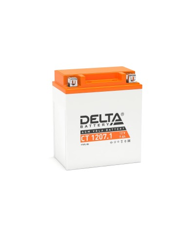 Delta CT 1207.1. Аккумулятор герметичный свинцово-кислотный стартерный. Delta в Кемерово
