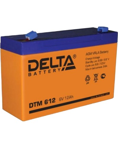 Delta DTM 612. Аккумулятор герметичный свинцово-кислотный. Delta в Кемерово