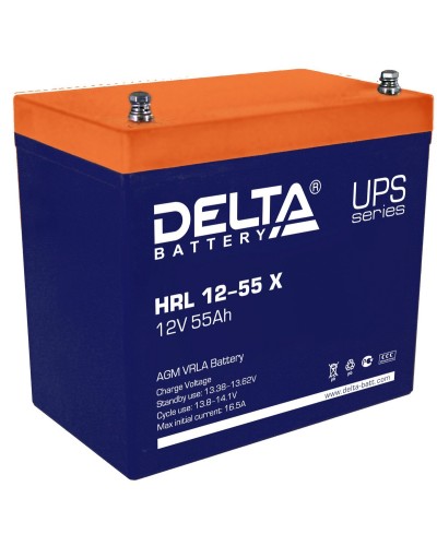Delta HRL 12-55 X. Аккумулятор герметичный свинцово-кислотный. Delta в Кемерово