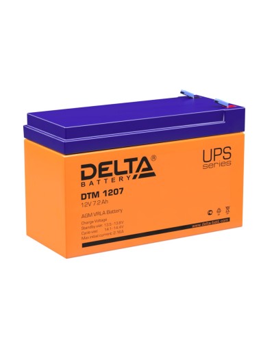 Delta DTM 1207. Аккумулятор герметичный свинцово-кислотный. Delta в Кемерово