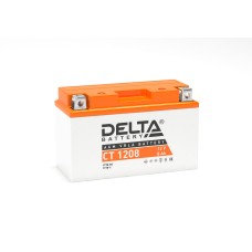Delta CT 1208. Аккумулятор герметичный свинцово-кислотный стартерный. Delta