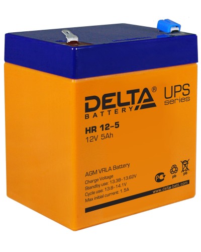 Delta HR 12-5. Аккумулятор герметичный свинцово-кислотный. Delta в Кемерово