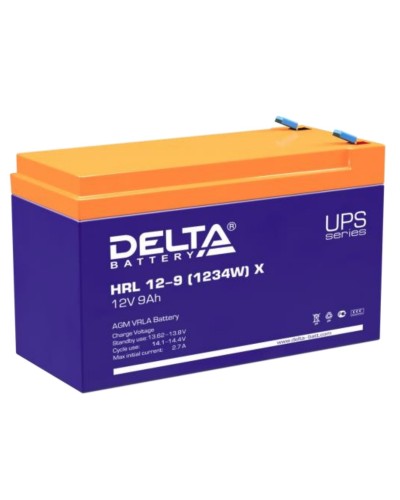 Delta HRL 12-9 X (1234W). Аккумулятор герметичный свинцово-кислотный. Delta в Кемерово