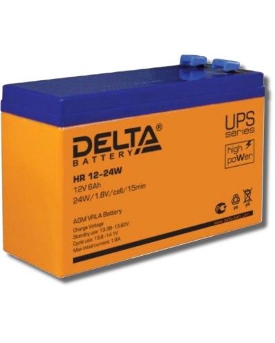 Delta HR 12-24 W. Аккумулятор герметичный свинцово-кислотный. Delta в Кемерово