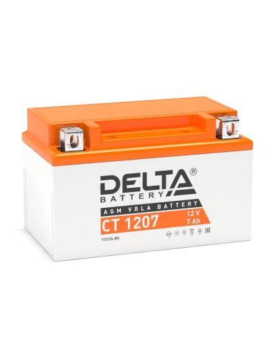 Delta CT 1207. Аккумулятор герметичный свинцово-кислотный стартерный. Delta в Кемерово