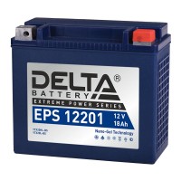 Delta EPS 12201. Аккумулятор герметичный свинцово-кислотный стартерный. Delta