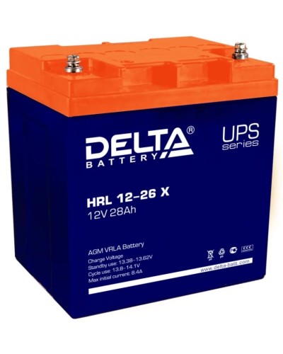 Delta HRL 12-26 X. Аккумулятор герметичный свинцово-кислотный. Delta в Кемерово