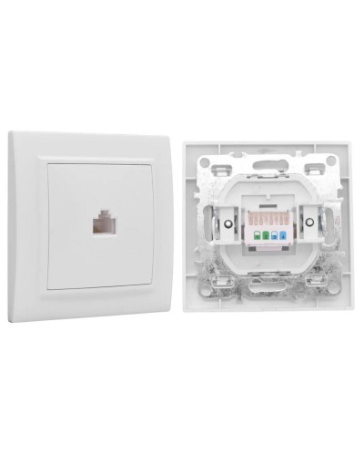 Минск Розетка RJ-45 1-местная СП (ERK01-035-10). Розетка RJ-45 1-местная СП. EKF в Кемерово