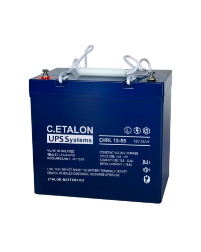 C.ETALON CHRL 12-55. Аккумулятор герметичный свинцово-кислотный. ETALON в Кемерово