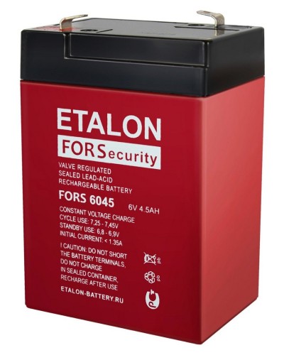 ETALON FORS 6045. Аккумулятор герметичный свинцово-кислотный. ETALON в Кемерово