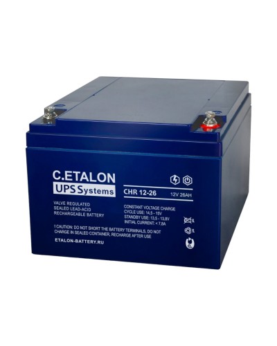 C.ETALON CHR 12-26. Аккумулятор герметичный свинцово-кислотный. ETALON в Кемерово
