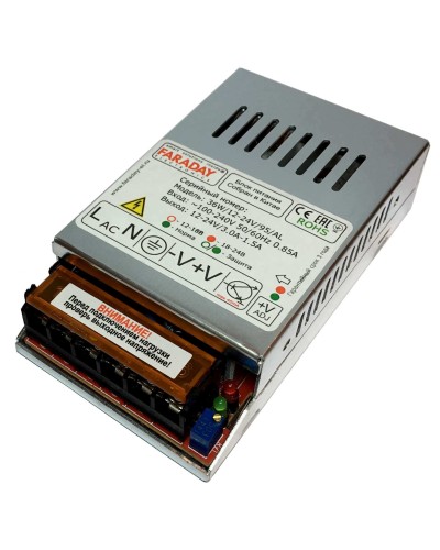 36W/12-24V/95AL. Импульсный блок питания. FARADAY в Кемерово