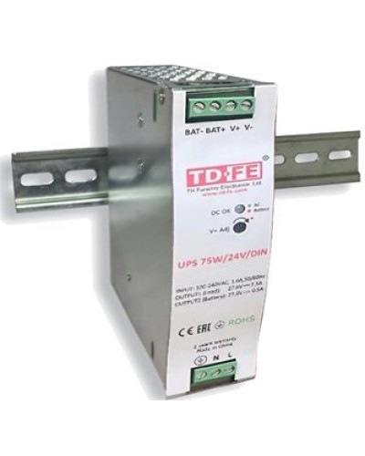 UPS 75W/24V/DIN. Блок бесперебойного питания. FARADAY в Кемерово