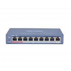 DS-3E0109P-E(C). Коммутатор с питанием POE. Hikvision