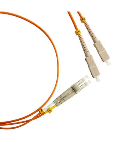 FC-D2-50-LC/PR-SC/PR-H-1M-LSZH-OR. Патч-корд волоконно-оптический LC-SC. Hyperline в Кемерово
