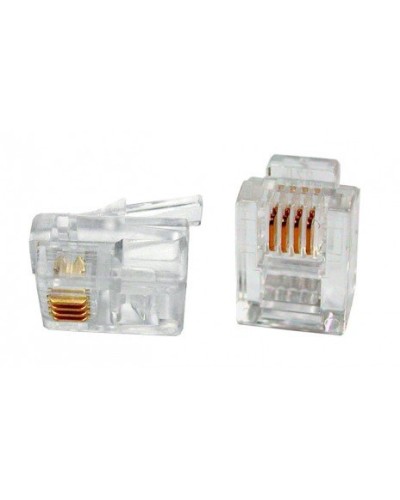 PLUG-6P4C-P-C2-100 (100 шт). Разъем RJ-12. Hyperline в Кемерово