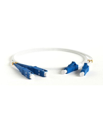 FC-D2-9A1-LC/UR-SC/UR-H-3M-LSZH-WH. Патч-корд волоконно-оптический LC-SC. Hyperline в Кемерово