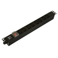 SHE19-8IEC-S-CB. Блок розеток 19. Hyperline