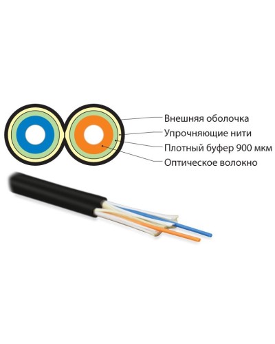 FO-D3-IN-50-2-LSZH-BK. Кабель волоконно-оптический многомодовый. Hyperline в Кемерово