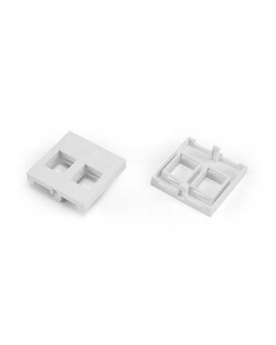 SIP2-2N-M45-45. Вставка 45x45 (аналог Mosaic) для 2х модулей формата Keystone Jack. Hyperline в Кемерово