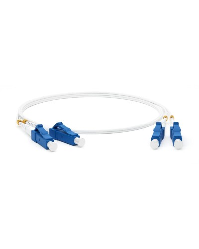 FC-D2-9A1-LC/UR-LC/UR-H-1M-LSZH-WH. Патч-корд волоконно-оптический LC-LC. Hyperline в Кемерово
